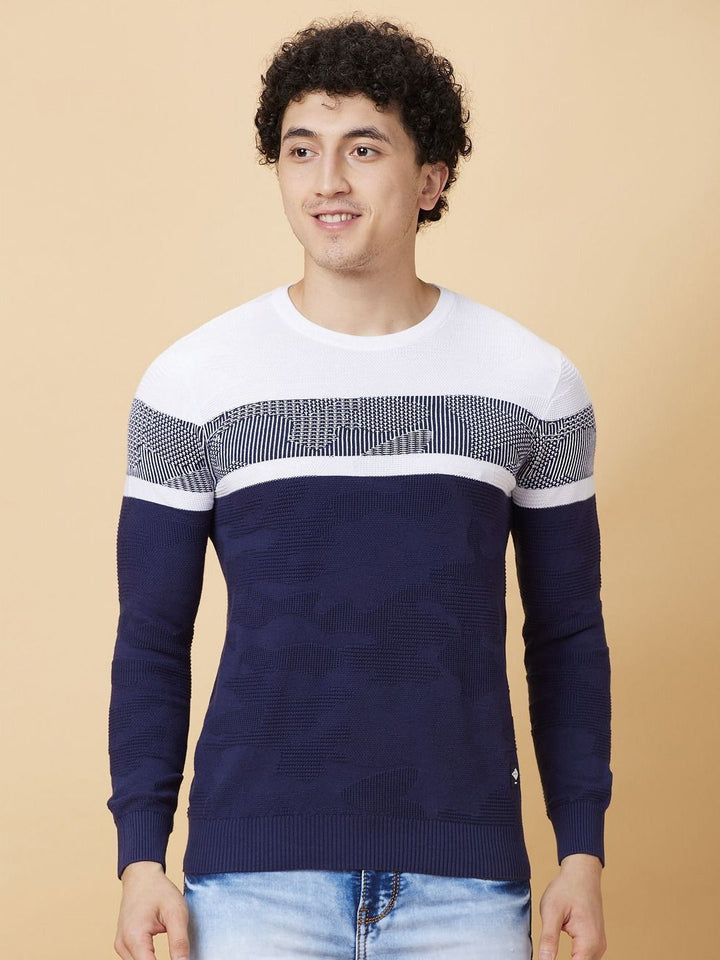 Being Human Men Pure Cotton Colourblocked Pockets T-shirt