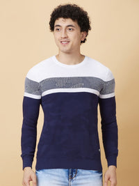 Being Human Men Pure Cotton Colourblocked Pockets T-shirt