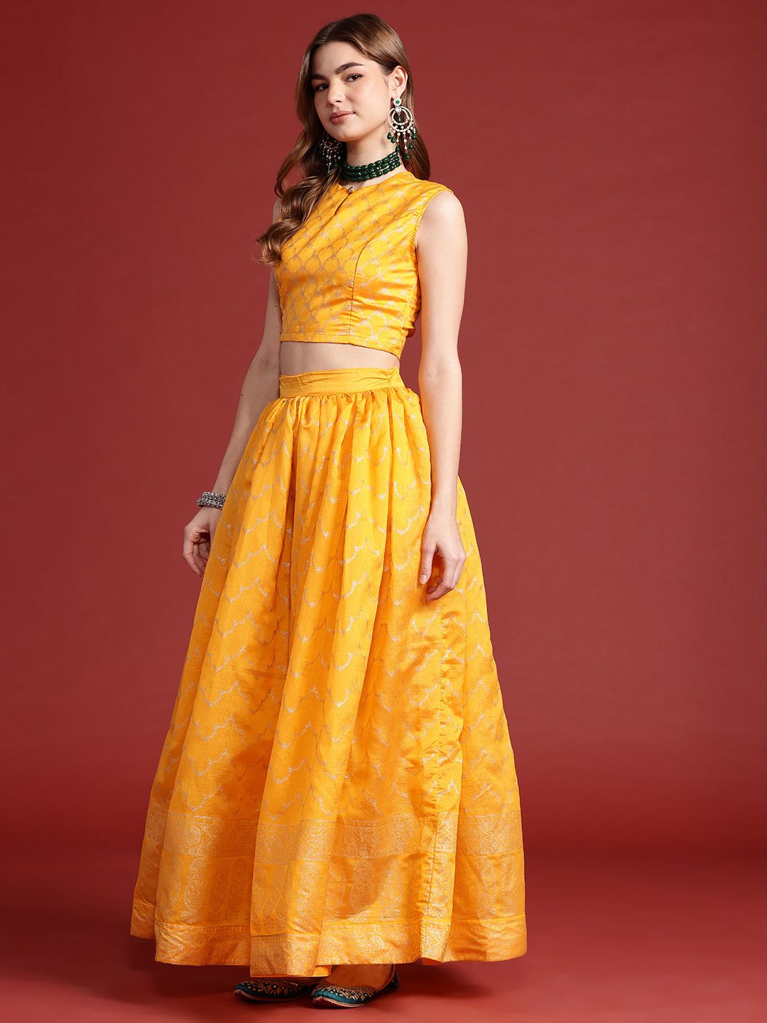 Anouk Printed Ready to Wear Lehenga Choli With Dupatta