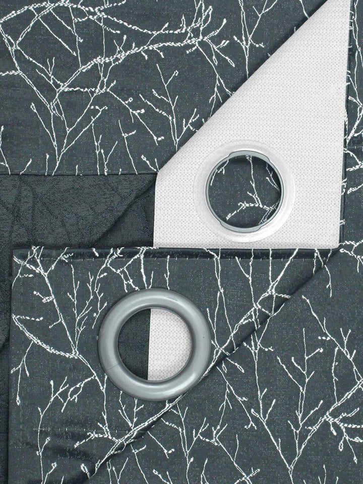 Story@Home Jacquard 400 GSM 7 feet1 U Door Curtain