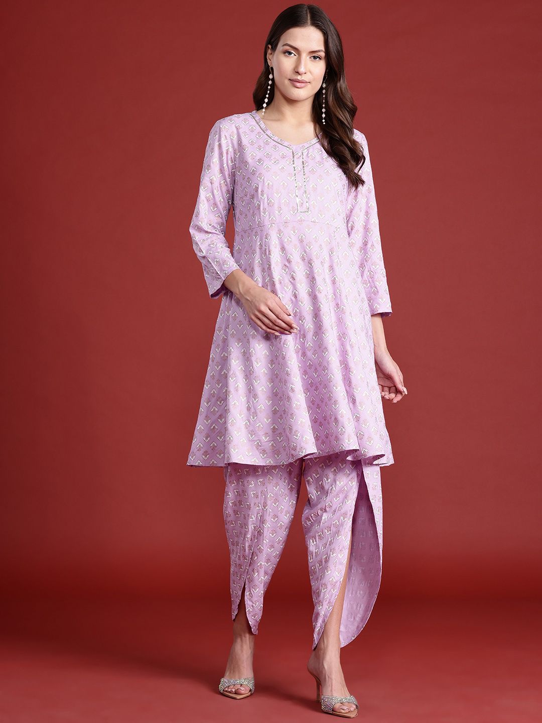 all about you Women Ethnic Motifs Print Kurta with Harem Pants