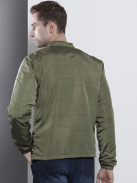 The Indian Garage Co Men Zip-Front Slim Fit Biker Jacket