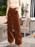 STREET 9 Women Brown Loose Fit High-Rise Cotton Trousers