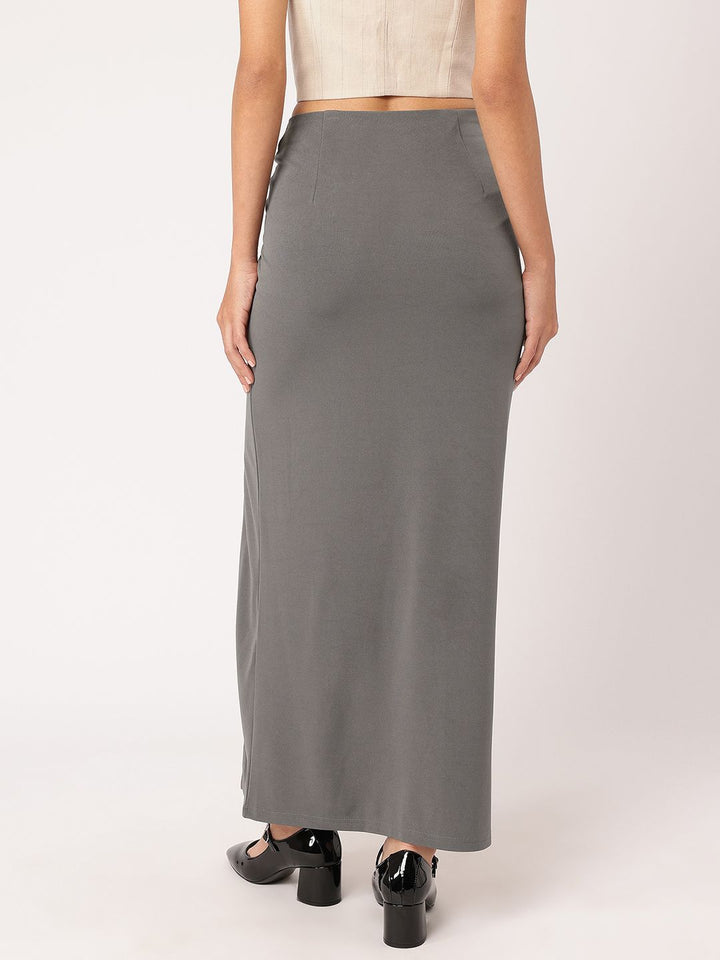 DressBerry Femme Fever Twisted Slit Maxi Skirt