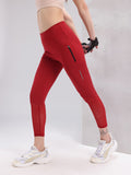 HRX by Hrithik Roshan Women Utility Pockets Rapid-Dry Cropped Mesh Training Tights