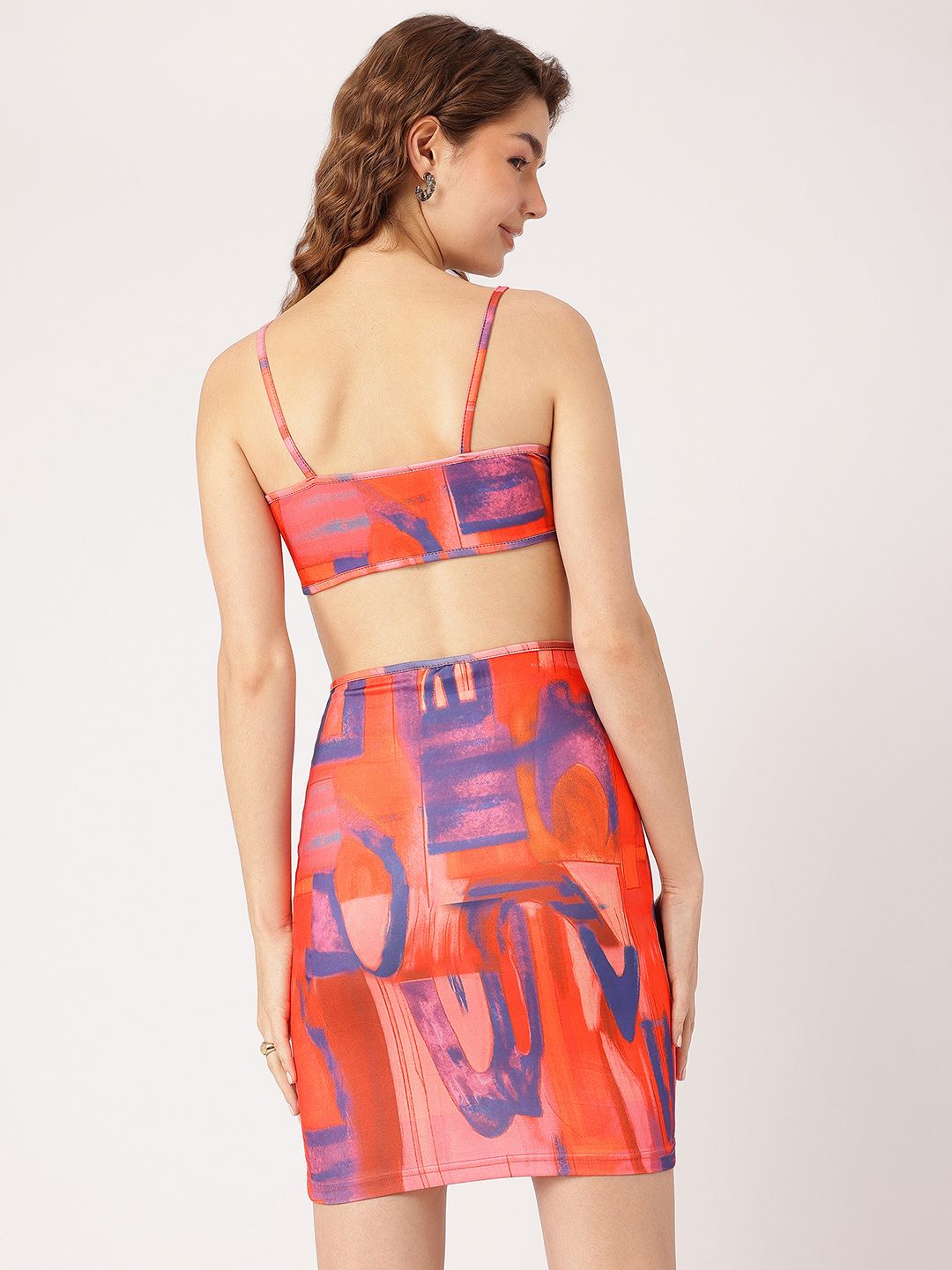 DressBerry Dreamscape Abstract Cut-Out Sensation Mini Bodycon Dress