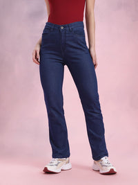 DressBerry Women Straight Fit High-Rise Stretchable Jeans