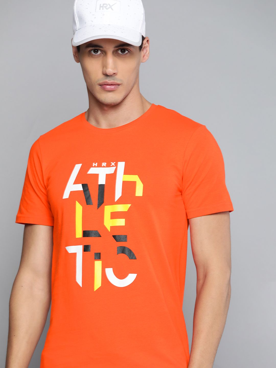 HRX By Hrithik Roshan Lifestyle Men Oxy Fire Bio-Wash Typography Tshirts