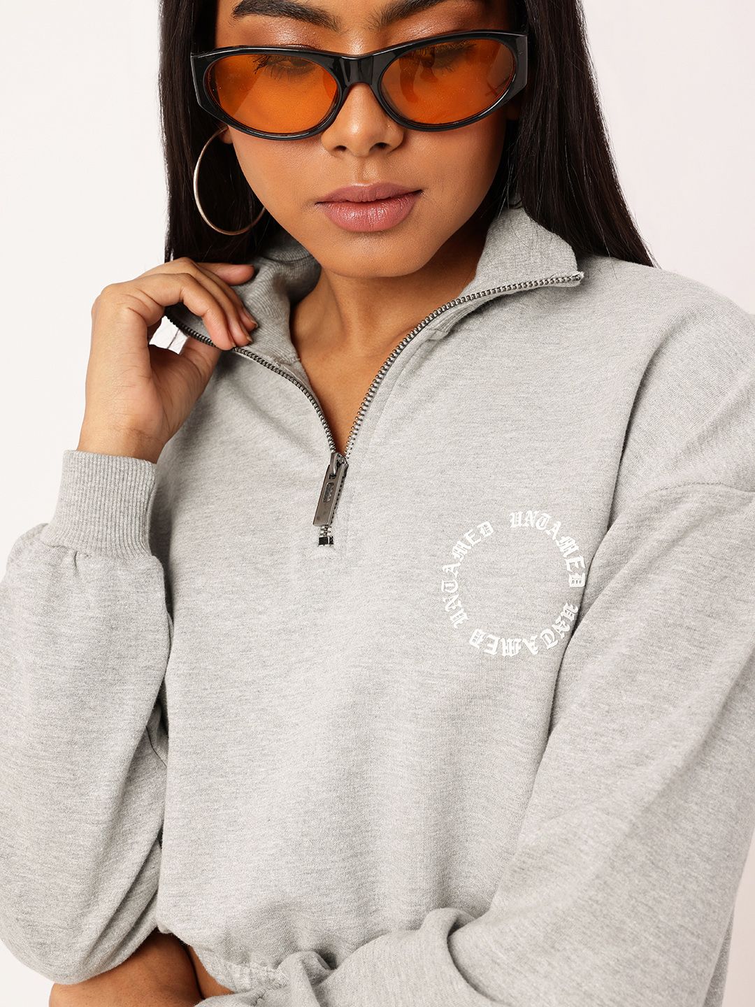 Kook N Keech Relaxed Crop Sweatshirt With Joggers Co-Ords Set