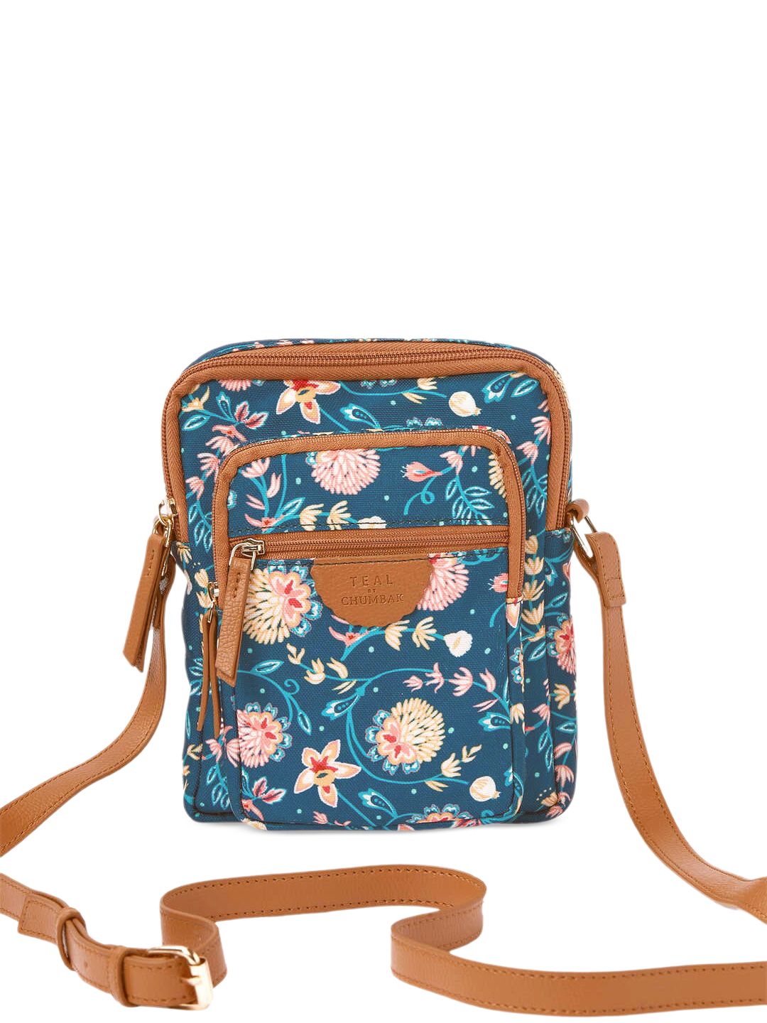 TEAL BY CHUMBAK Printed Sling Bag