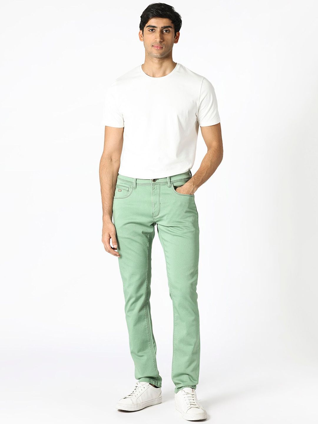 RARE RABBIT Men Essen Slim Fit Mid-Rise Stretchable Jeans