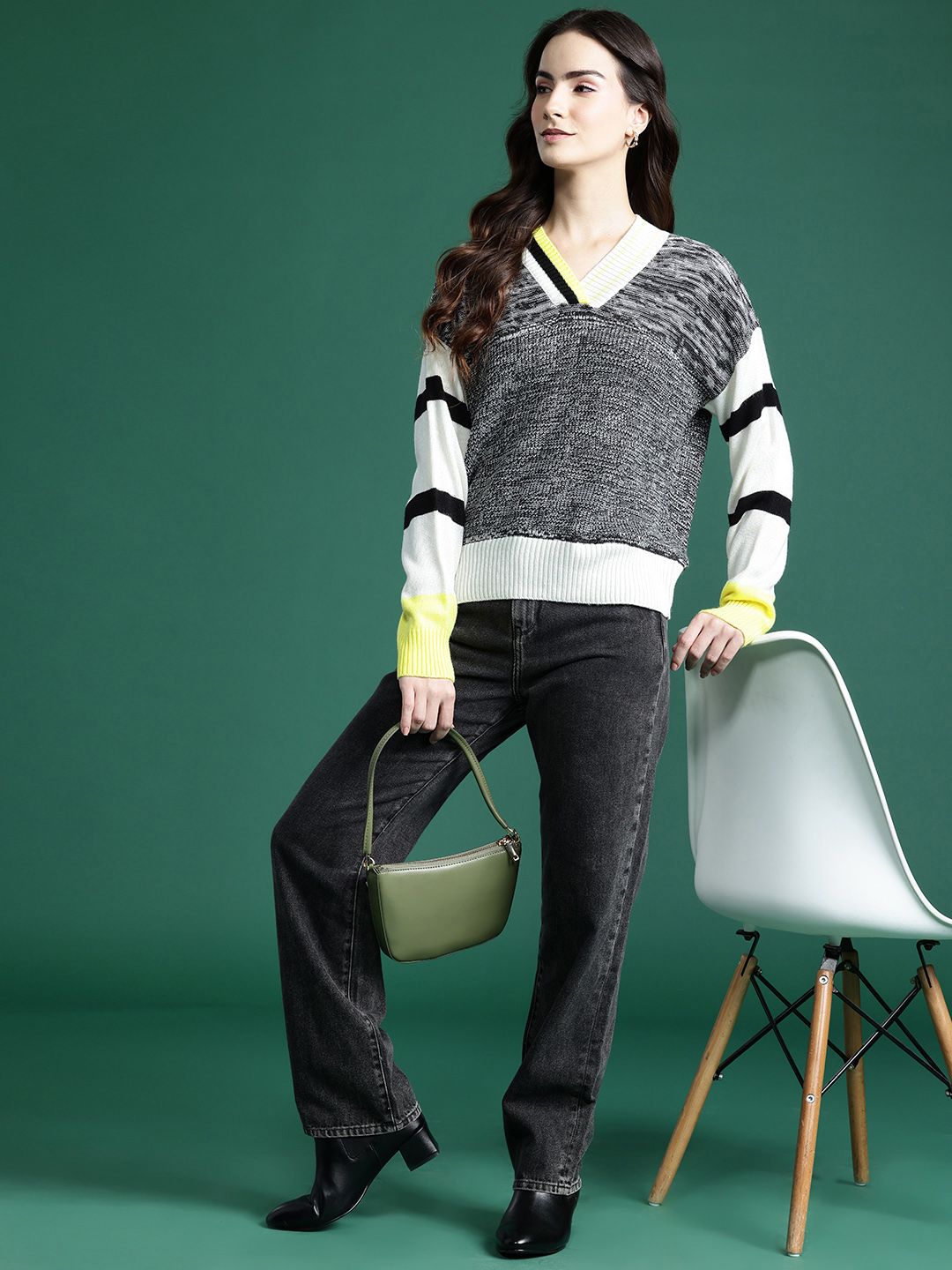 DressBerry Colorblocked Pullover