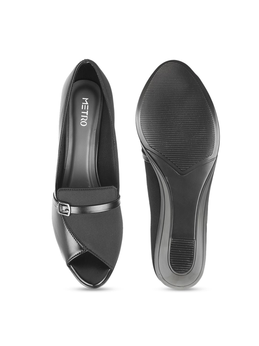 Metro Peep Toes Wedge Heel Pumps