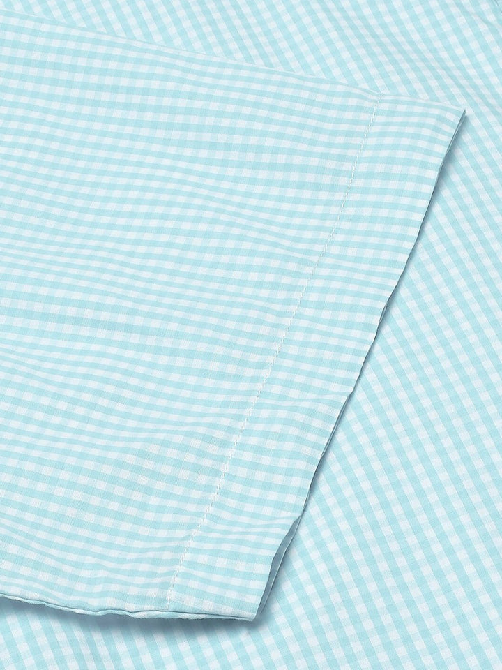 Thomas Scott Plus Size Standard Opaque Micro Checks Cotton Casual Shirt