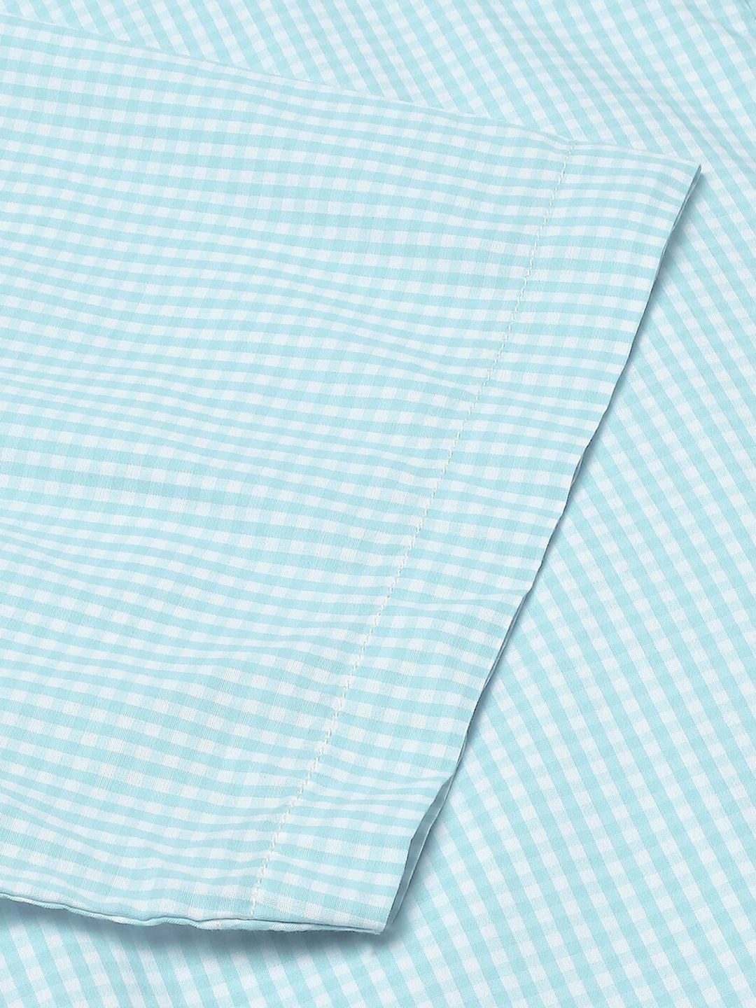 Thomas Scott Plus Size Standard Opaque Micro Checks Cotton Casual Shirt