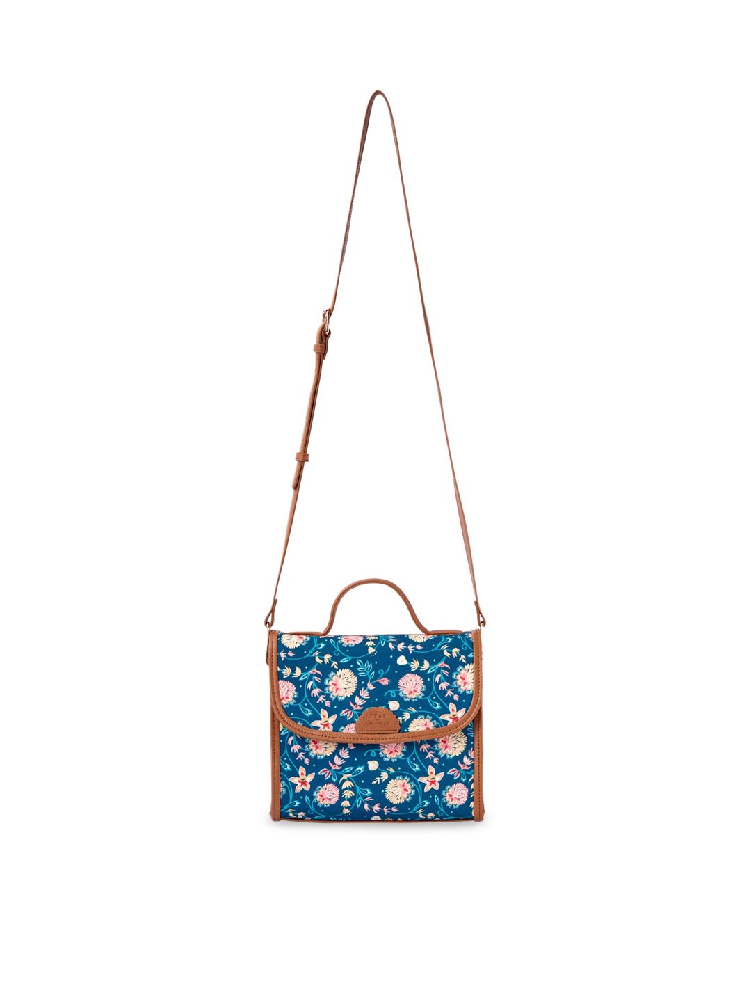 TEAL BY CHUMBAK Floral Printed Sling Bag