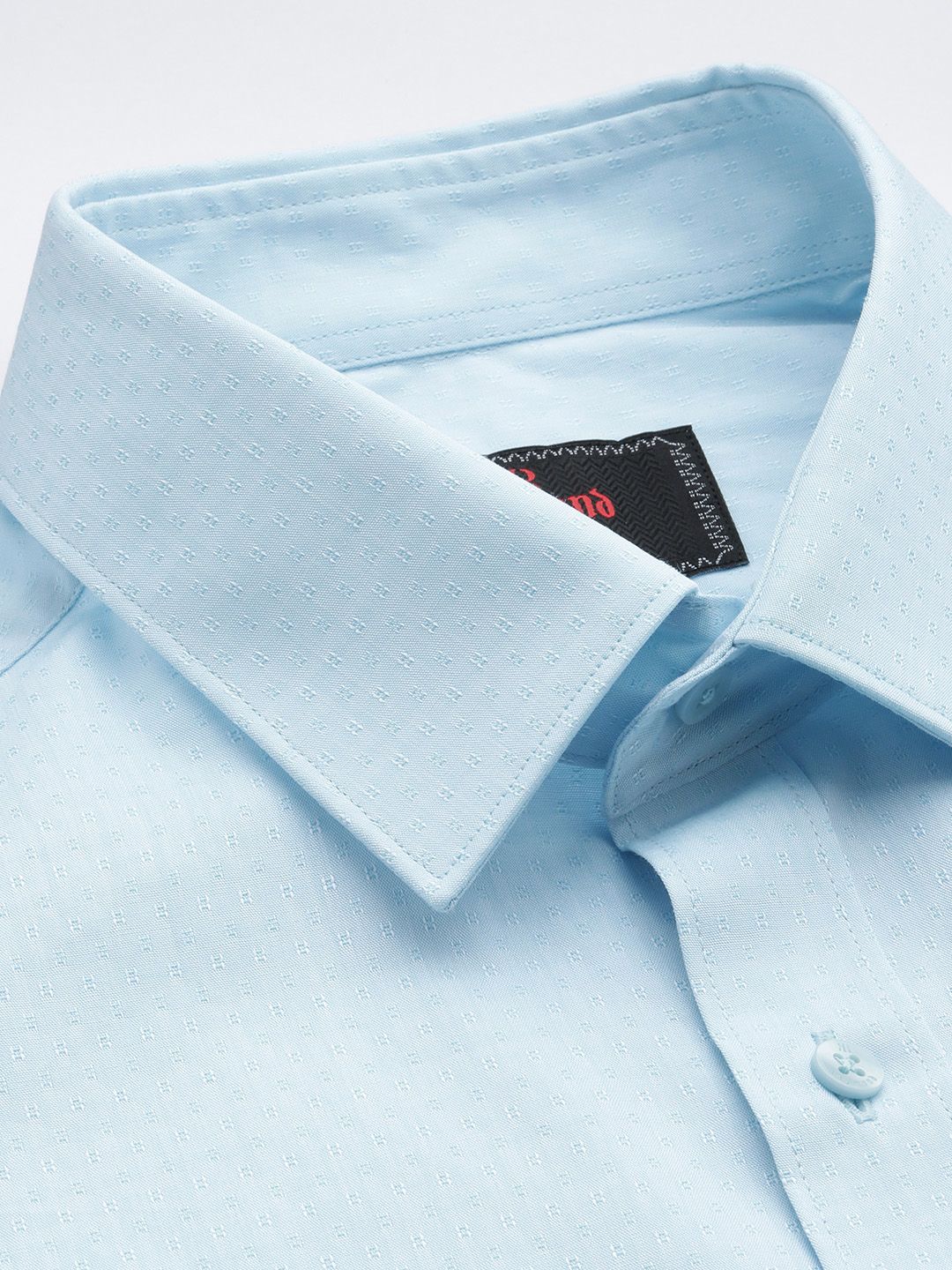 Raymond Slim Fit Textured Pure Cotton Formal Shirt