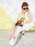 DILLINGER Women Graphic Printed Oversized T-shirt