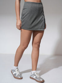 ESPYR By Tokyo Talkies Women Striped Casual Mini Skorts