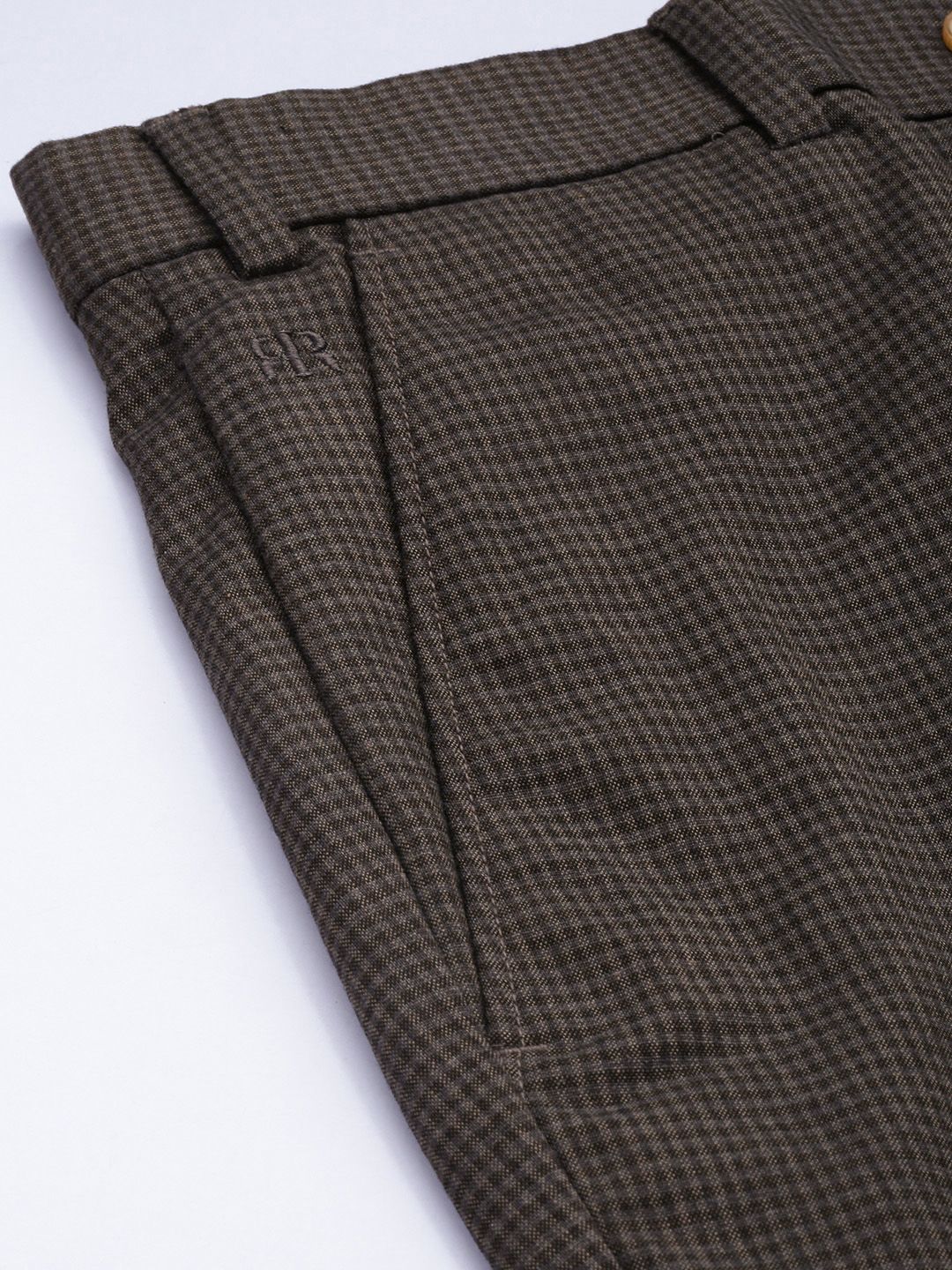 Raymond Men Checked Slim Fit Formal Trousers