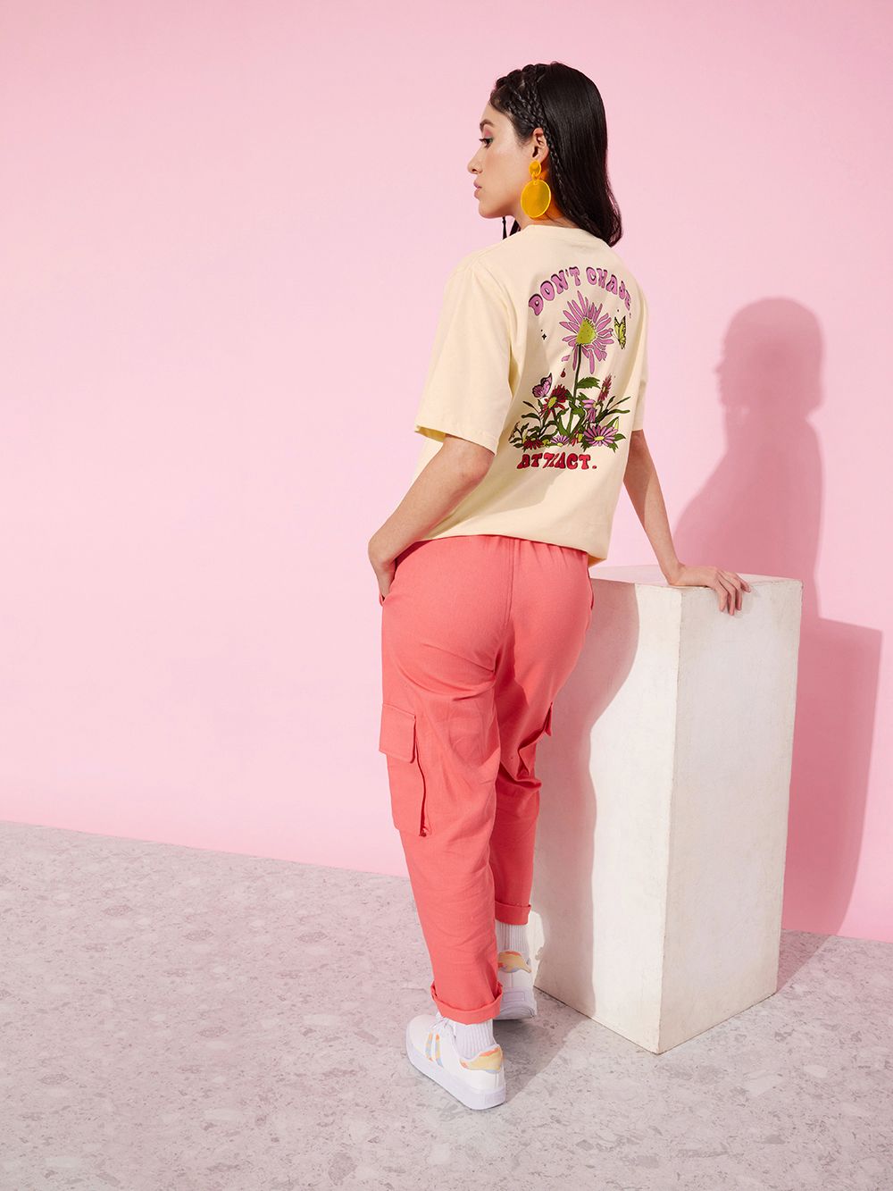 DILLINGER Women Graphic Printed Oversized T-shirt