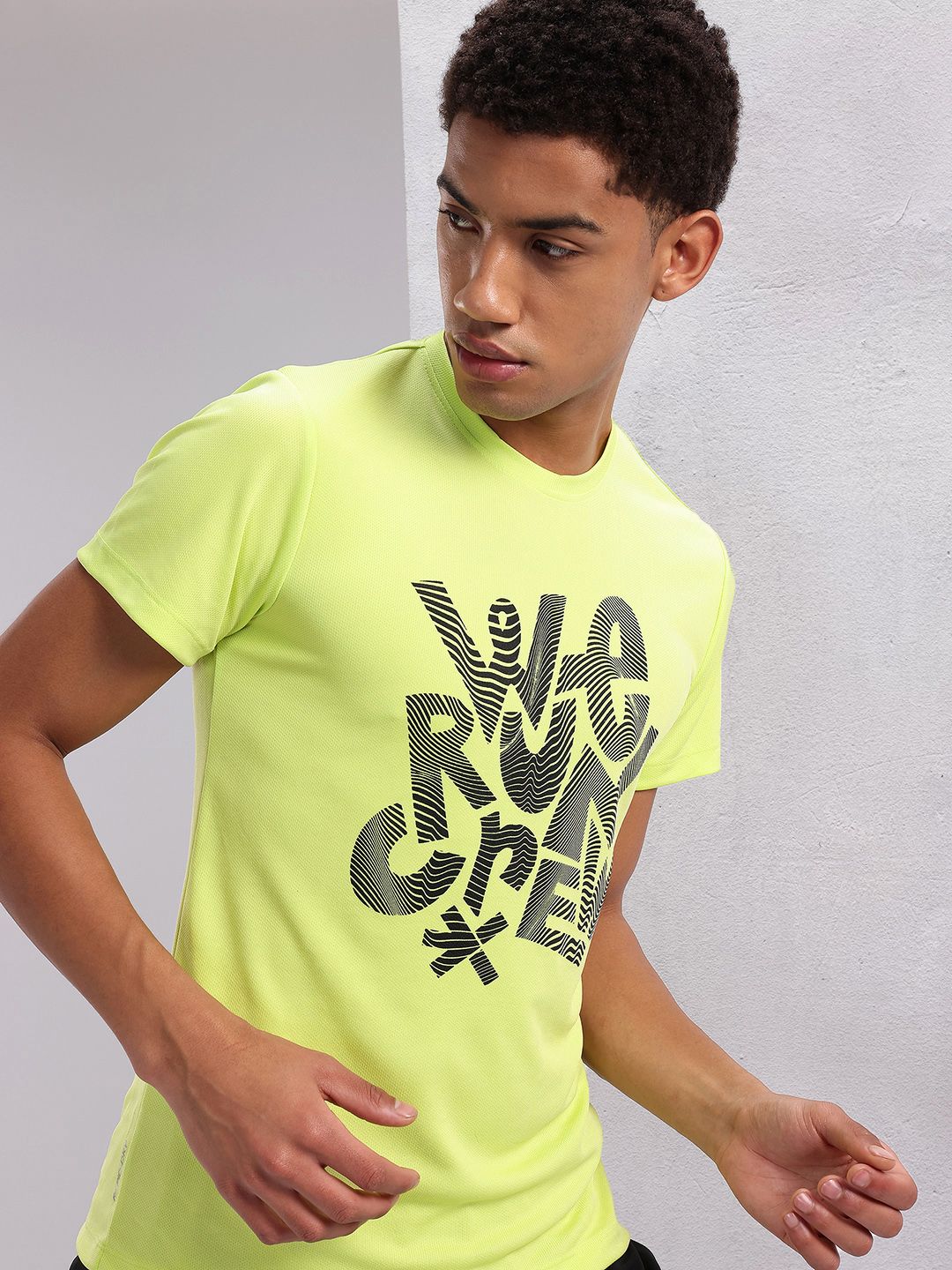 HRX by Hrithik Roshan Couple Collection Typography Printed Rapid-Dry Running T-shirt