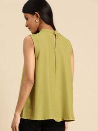 all about you Mandarin Collar Top