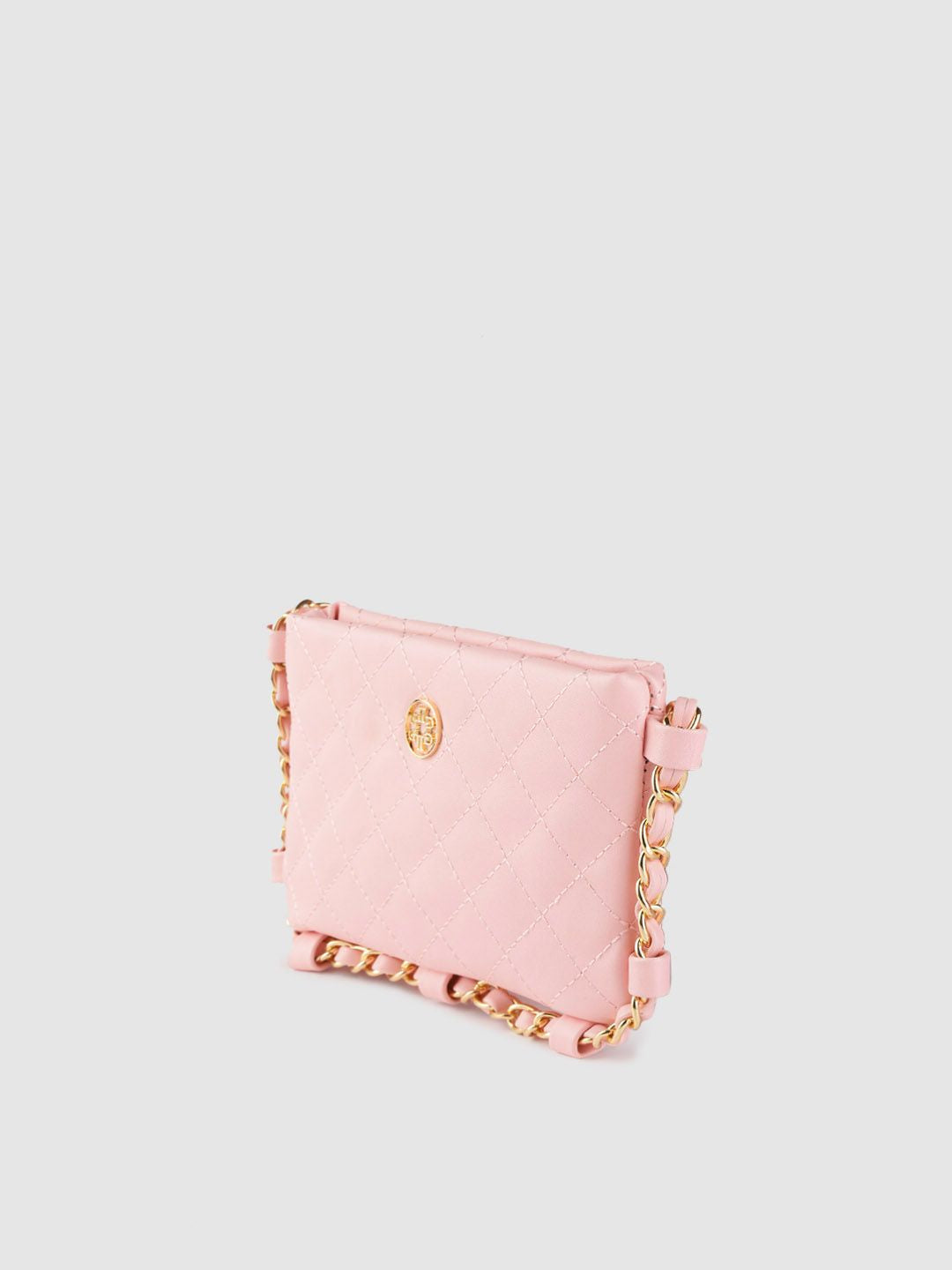 Lino Perros Pink Quilted Small Sling Bag