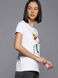 HRX by Hrithik Roshan Women Printed Pure Cotton T-shirt