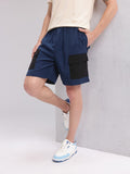 HRX by Hrithik Roshan Men Colourblocked Mid-Rise Cargo-Style Lifestyle Shorts