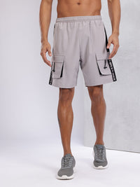 HRX by Hrithik Roshan Men Typography Printed Mid-Rise Cargo-Style Training Shorts