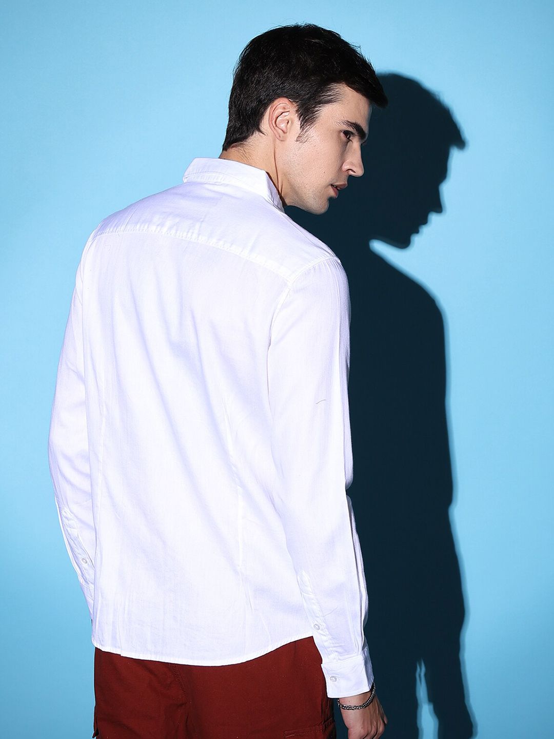 The Indian Garage Co Slim Fit Opaque Graphic Printed Cotton Party Shirt