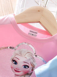 YK Girls Embellished Cotton Fit & Flare Dress