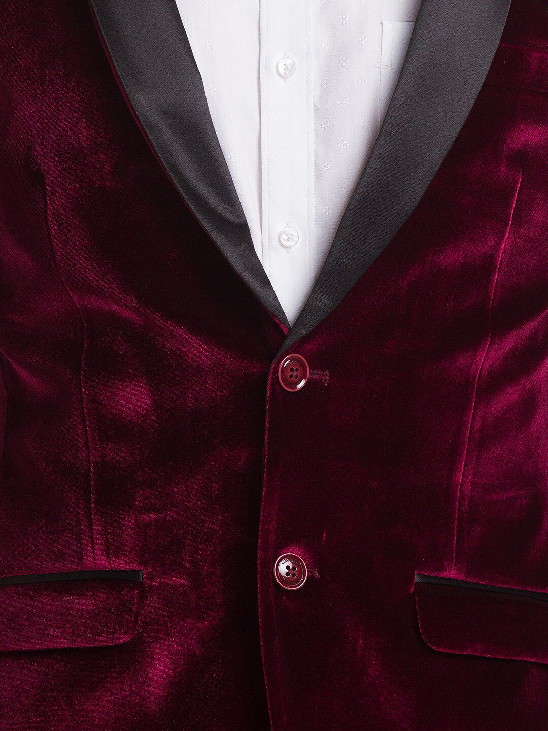 Park Avenue Men Velvet Single Breasted Dua Piece Suit