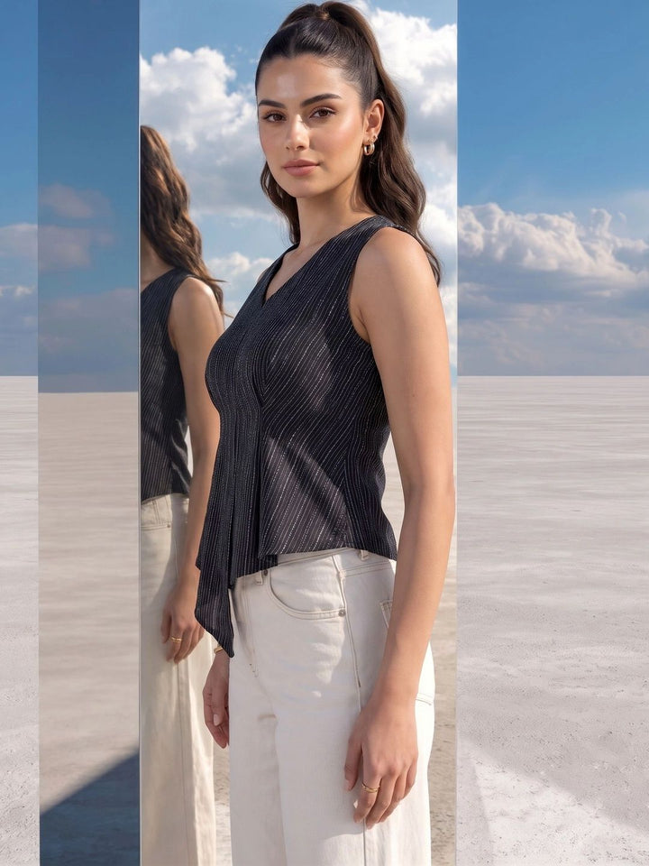 Mamicha Striped Cotton Top