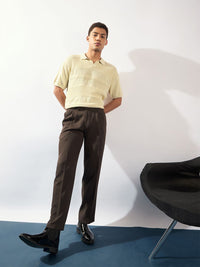 DENNISON Polo Collar Knitted Oversized T-Shirt