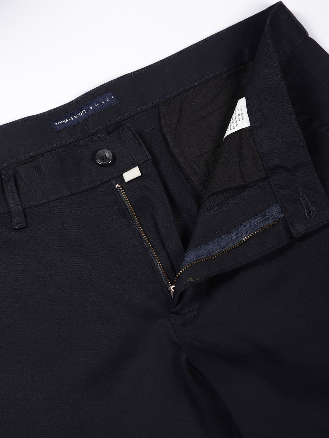 Thomas Scott Men Slim Fit Mid-Rise Chinos Trousers