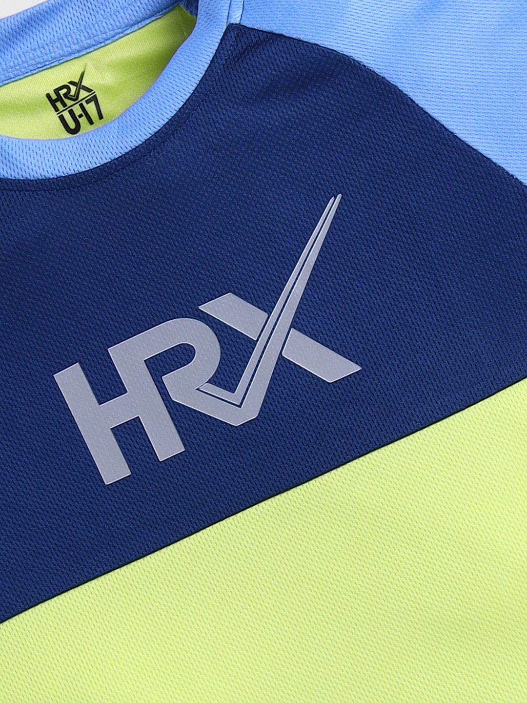 HRX by Hrithik Roshan U17 Boys Rapid Dry Printed T-shirt with Shorts