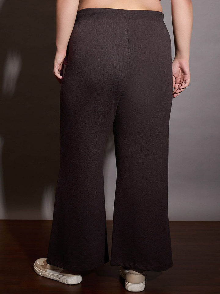 SASSAFRAS Curve Women Cotton Straight-Fit Track Pants