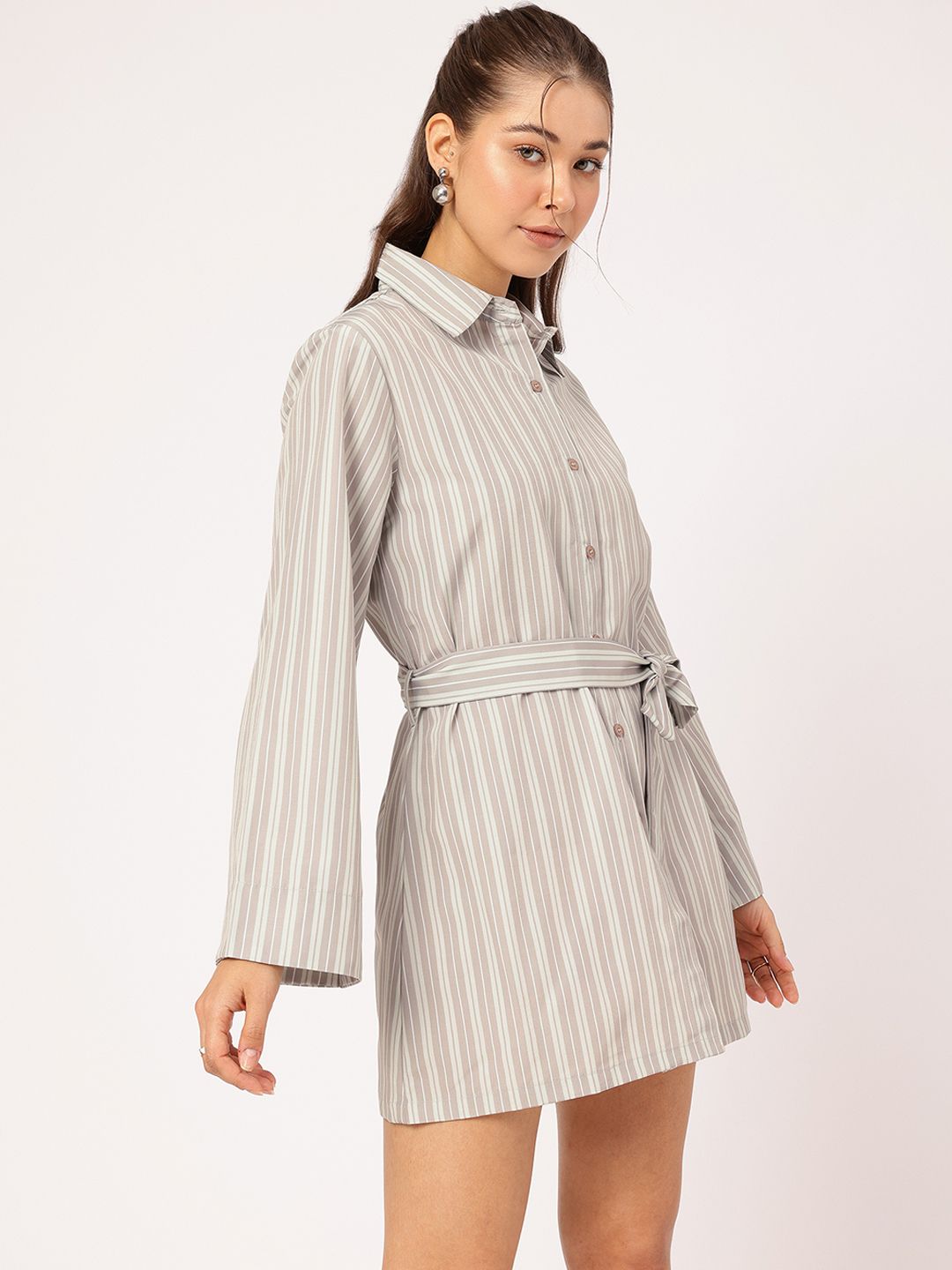 DressBerry Boss Babe Vibes Striped Sheath Dress