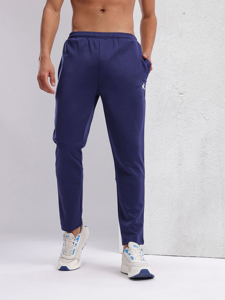 HRX by Hrithik Roshan Men Typography Detail Paneled Rapid-Dry Running Track Pants