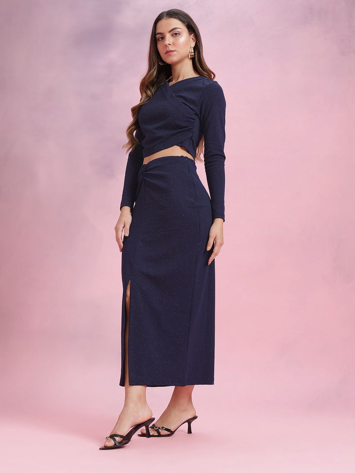 DressBerry Shimmer Detail Party Co-Ord Set