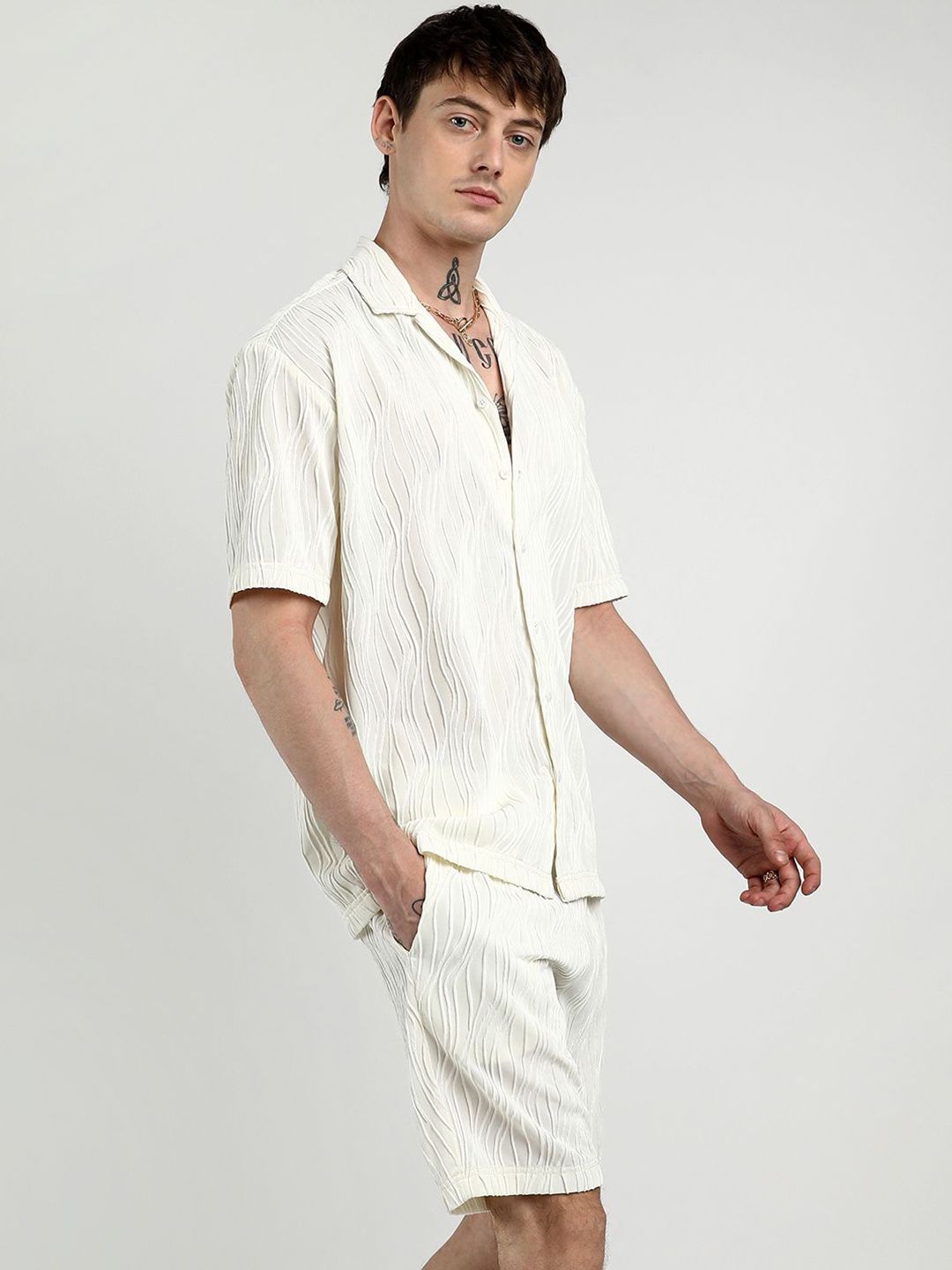 Campus Self-Designed Shirt & Shorts Co-Ords