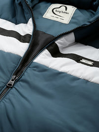 Being Human Striped Hooded Padded Jacket