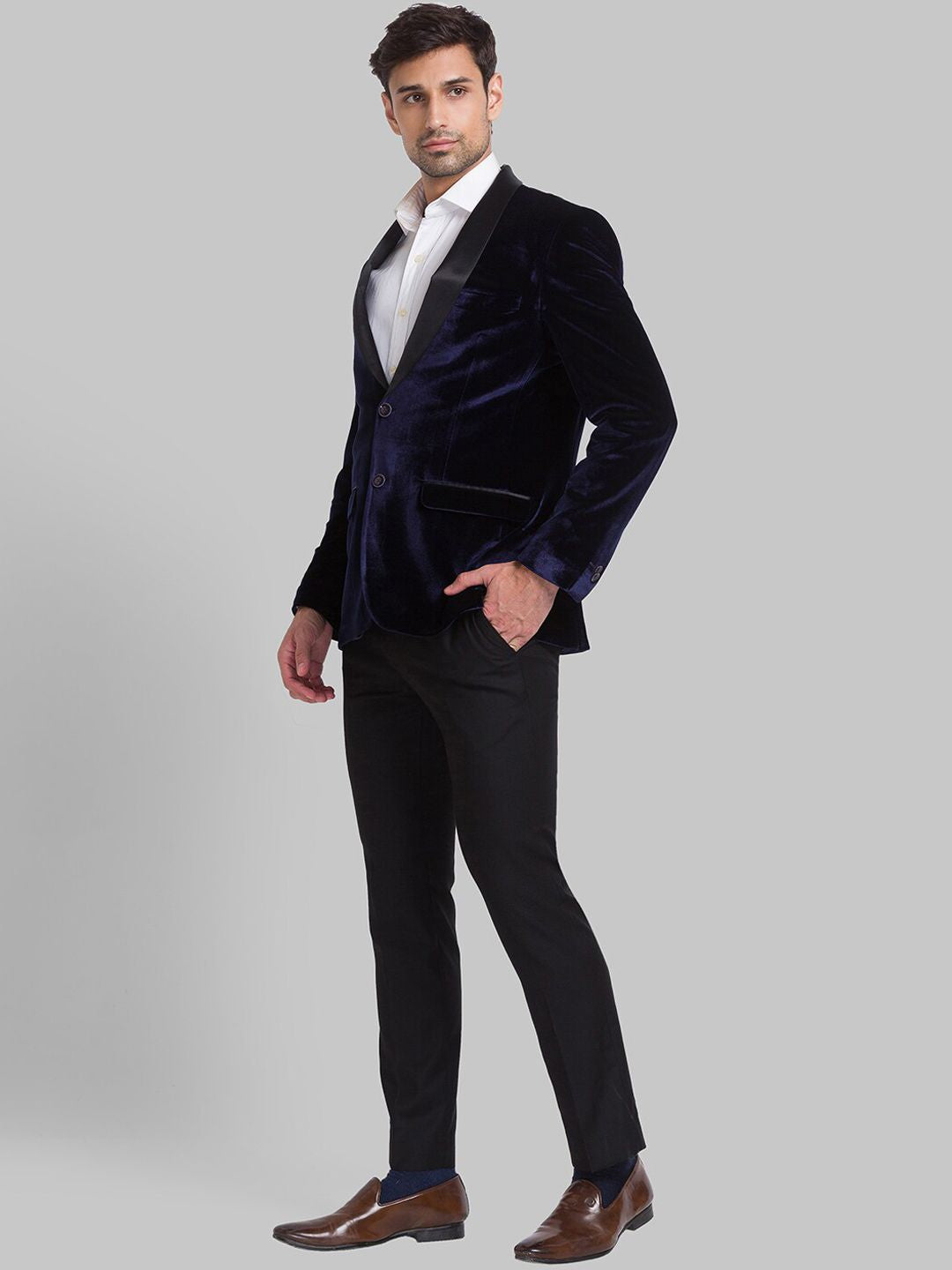 Park Avenue Men Super Slim-Fit Singleed Single 2 Piece Suits