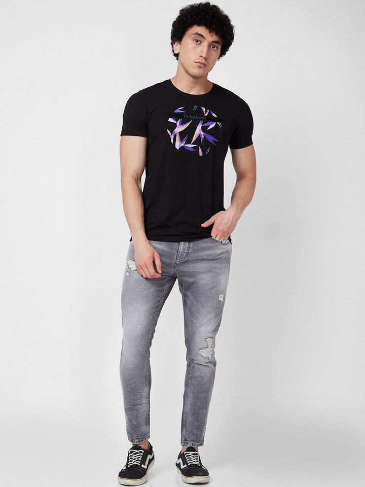SPYKAR Men Tapered Fit Mildly Distressed Heavy Fade Cotton Jeans