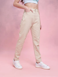 DressBerry Women Mom Fit Mid-Rise Stretchable Jeans