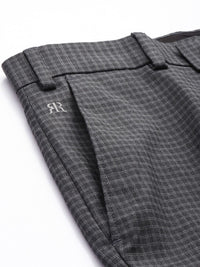 Raymond Men Checked Slim Fit Trousers