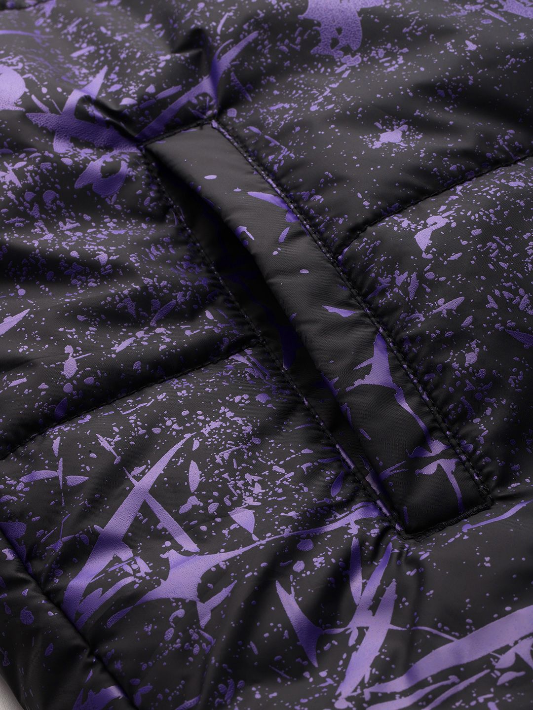 HRX by Hrithik Roshan Lifestyle Abstract Print Padded Jacket