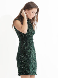 RAREISM Sequinned Embellished Sheath Dress